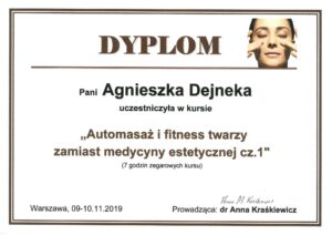 Agnieszka-Dejneka-Dyplom-Automasaż-i-fitness-twarzy