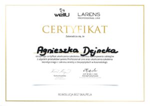 Agnieszka Dejneka Dyplom Kosmetyka-Larens