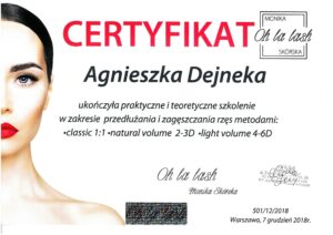 Agnieszka-Dejneka-Dyplom-Przedłużanie-i-zagęszczanie-rzęs